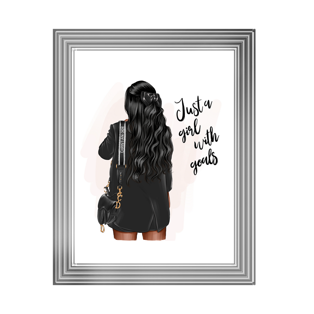 Girl with goals (Dark hair)
