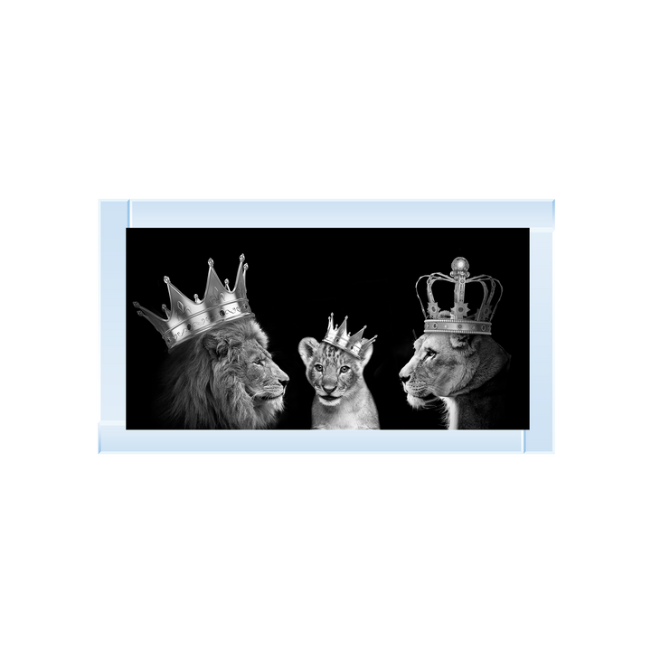 Lion trio family (Silver Crowns)