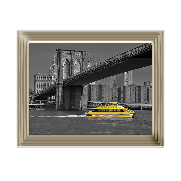 CY066 NY Water Taxi Under Brooklyn Bridge