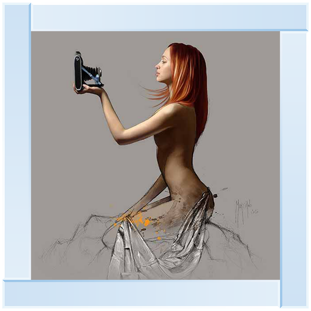 Nude Selfie Sketch