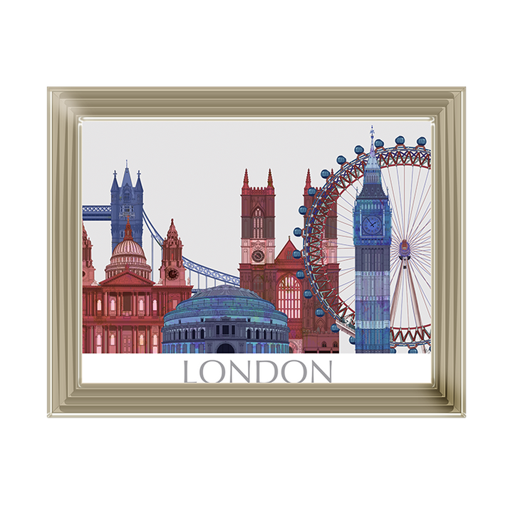 CY050 London Landmarks , Red Blue II