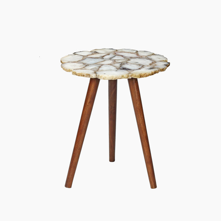 Myra Pearl Agate Accent Table