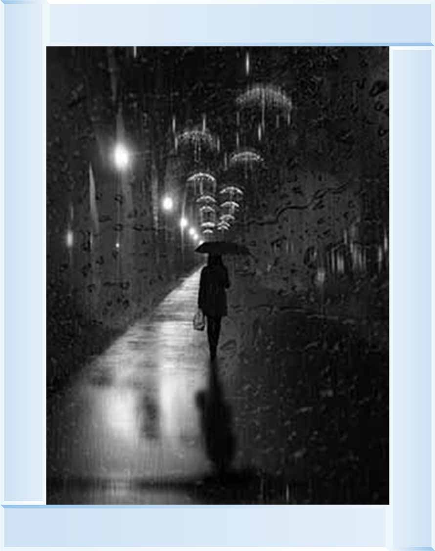 FG738 lady walking in Rain