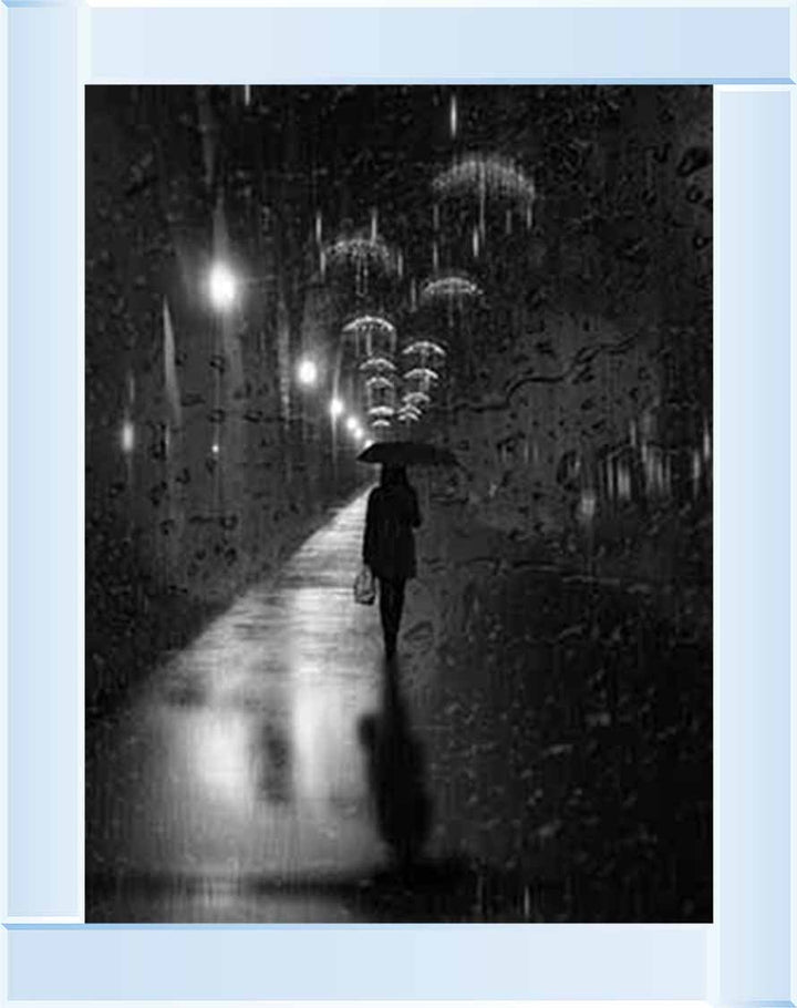 FG738 lady walking in Rain