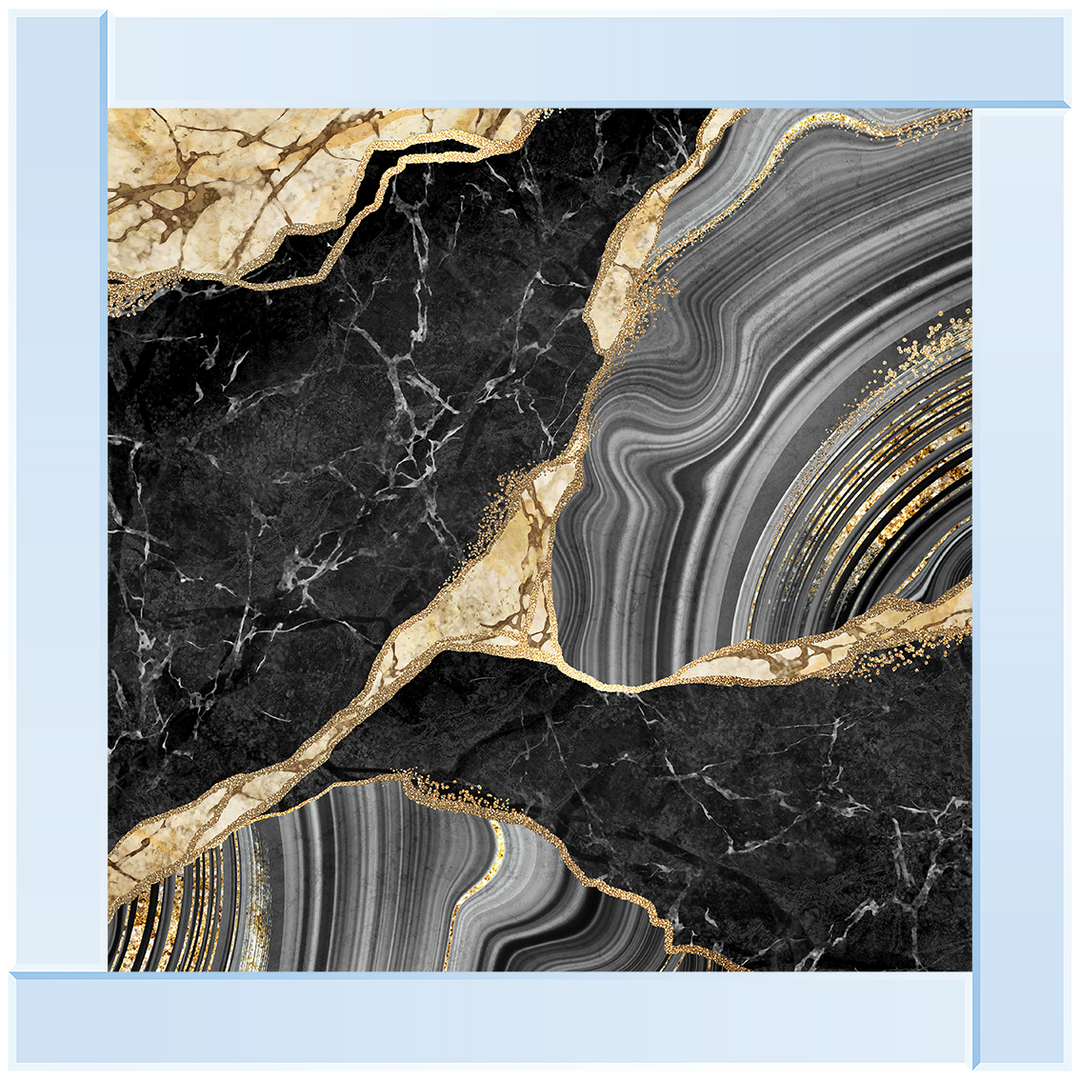 AB156 Black & Gold Marble