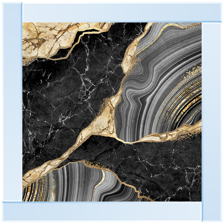 AB156 Black & Gold Marble