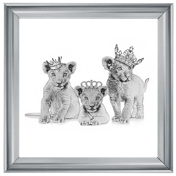 Three crowned cubs