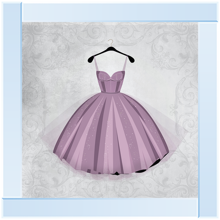 FS117 Pink Dress shimmer