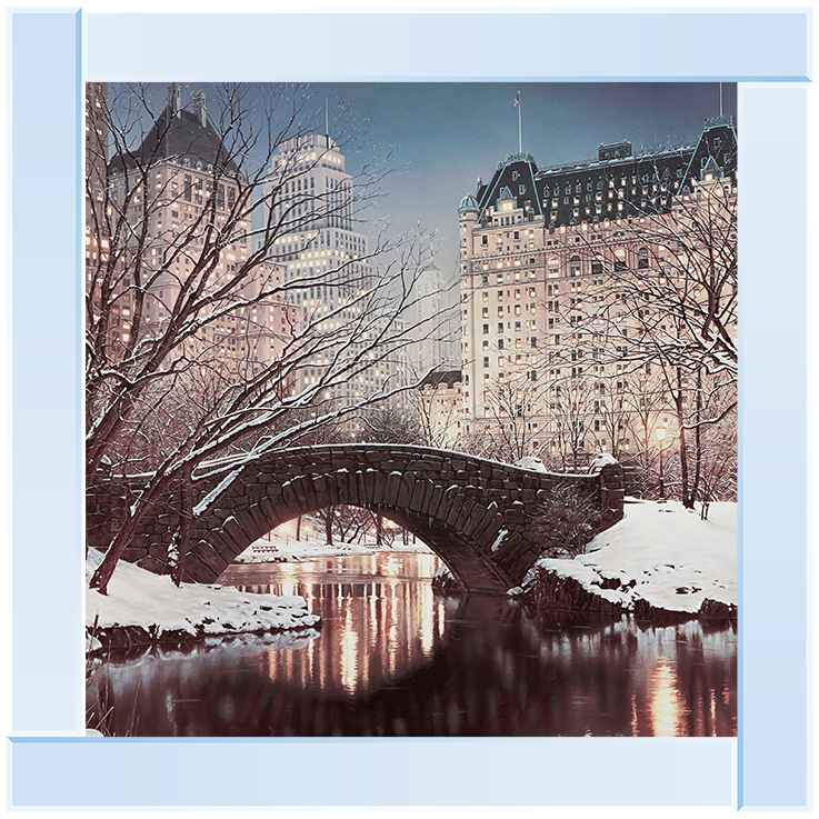 CY100 Gapstow Bridge in Winter, Central Park, New York