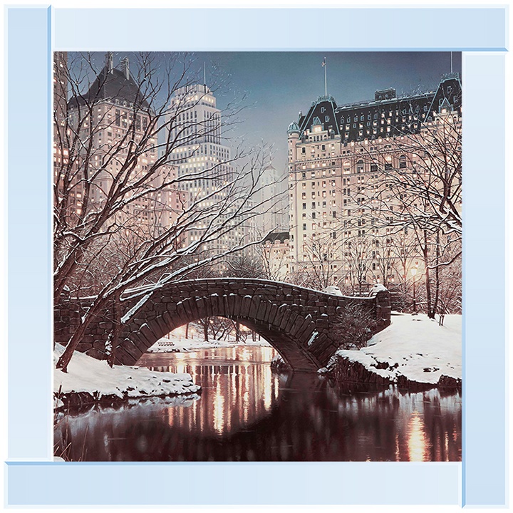 CY100 Gapstow Bridge in Winter, Central Park, New York