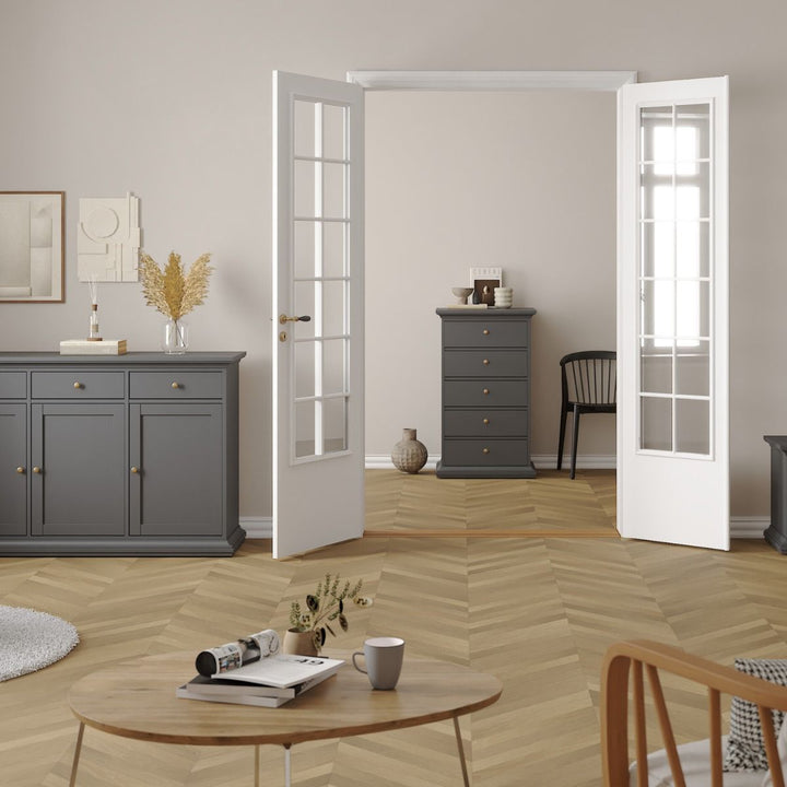Paris Chest 5 Drawers in Grey