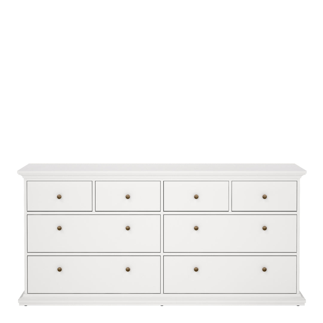 Paris Chest of 8 Drawers in White
