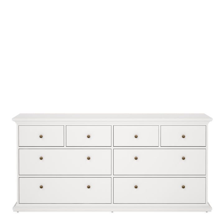 Paris Chest of 8 Drawers in White