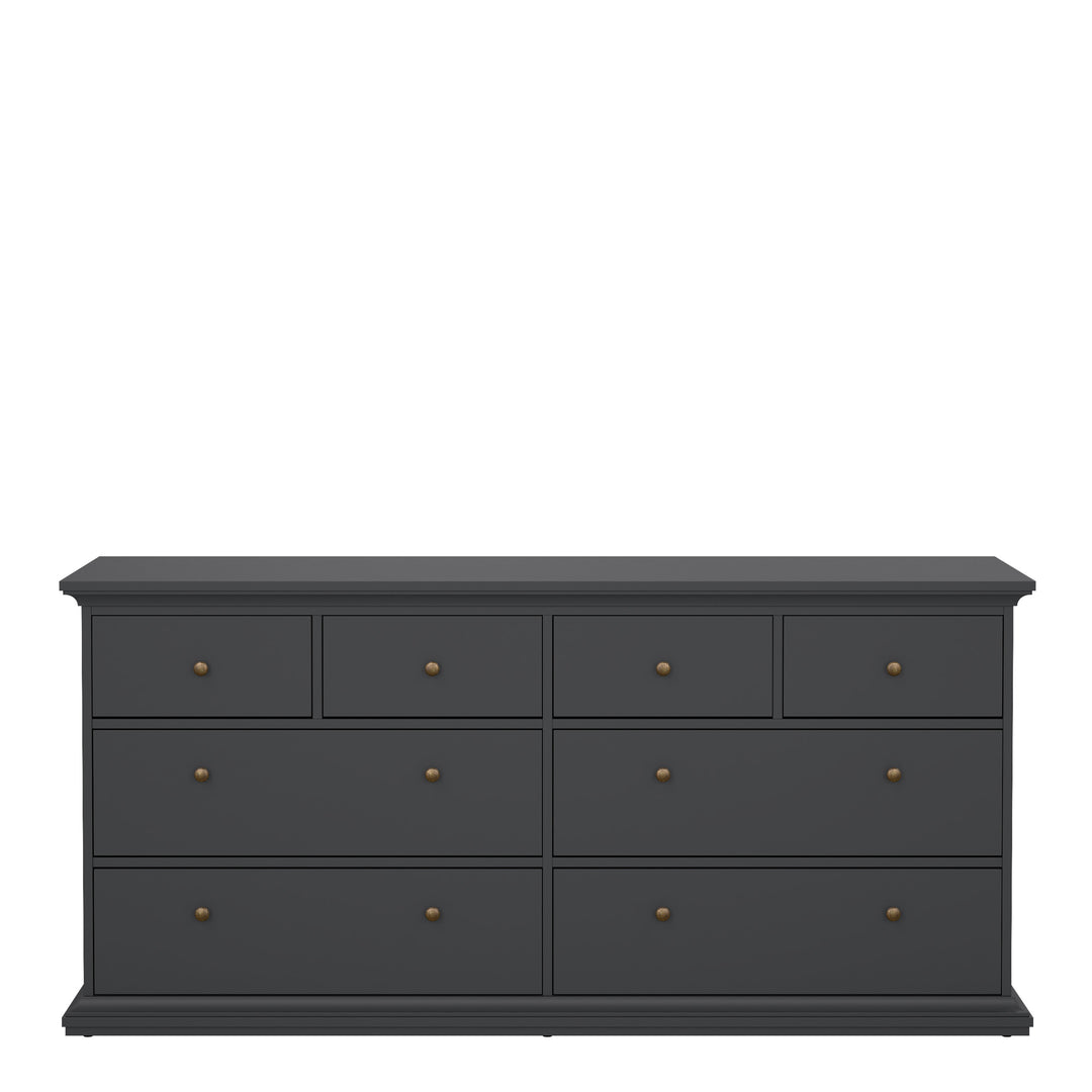 Paris Chest of 8 Drawers in Matt Grey