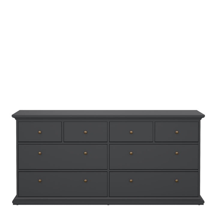 Paris Chest of 8 Drawers in Matt Grey