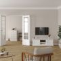 Paris TV Unit with 2 Framed Doors in White Finish