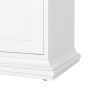 Paris TV Unit with 2 Framed Doors in White Finish
