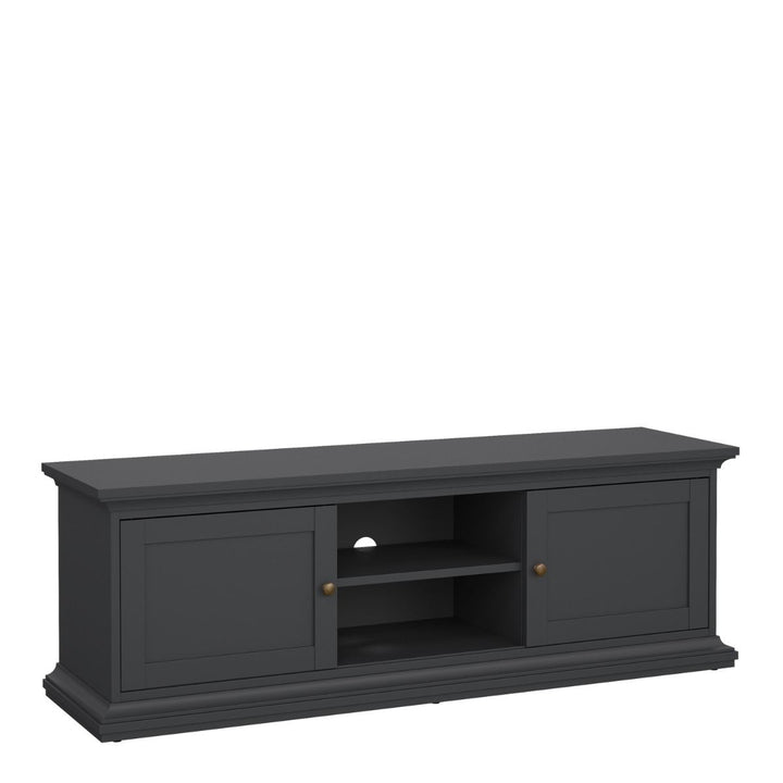 TV Unit with 2 Frame Doors in Matt Grey – Paris Collection