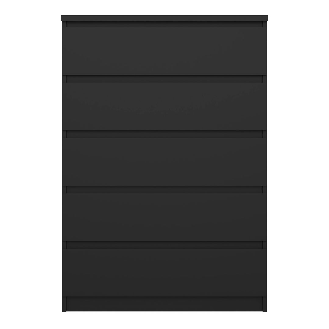 Naia Chest with 5 Drawers in Black Matt