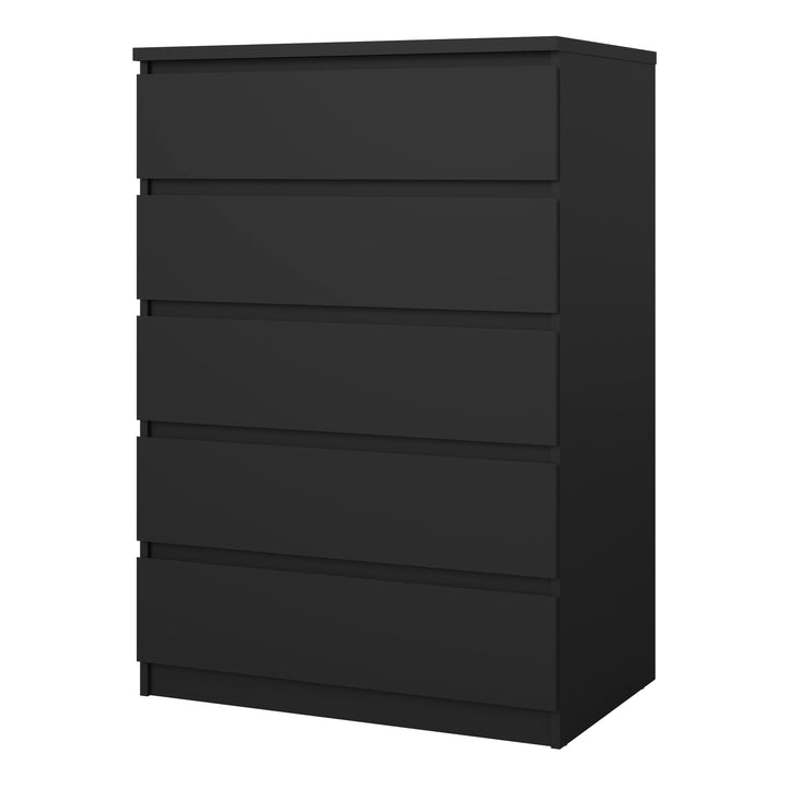 Naia Chest with 5 Drawers in Black Matt