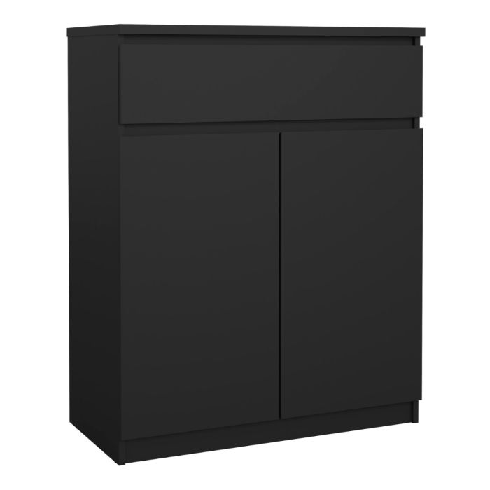 Naia Sideboard with 1 Drawer 2 Doors in Black Matt