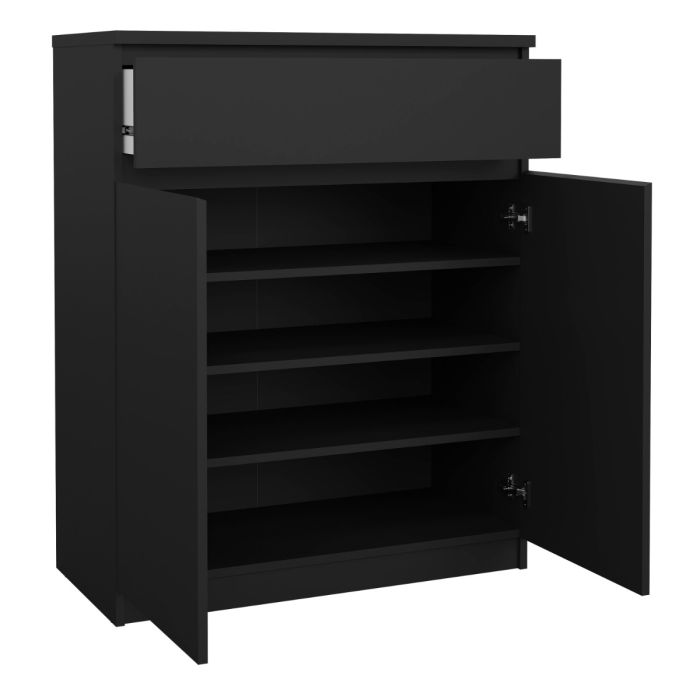 Naia Sideboard with 1 Drawer 2 Doors in Black Matt