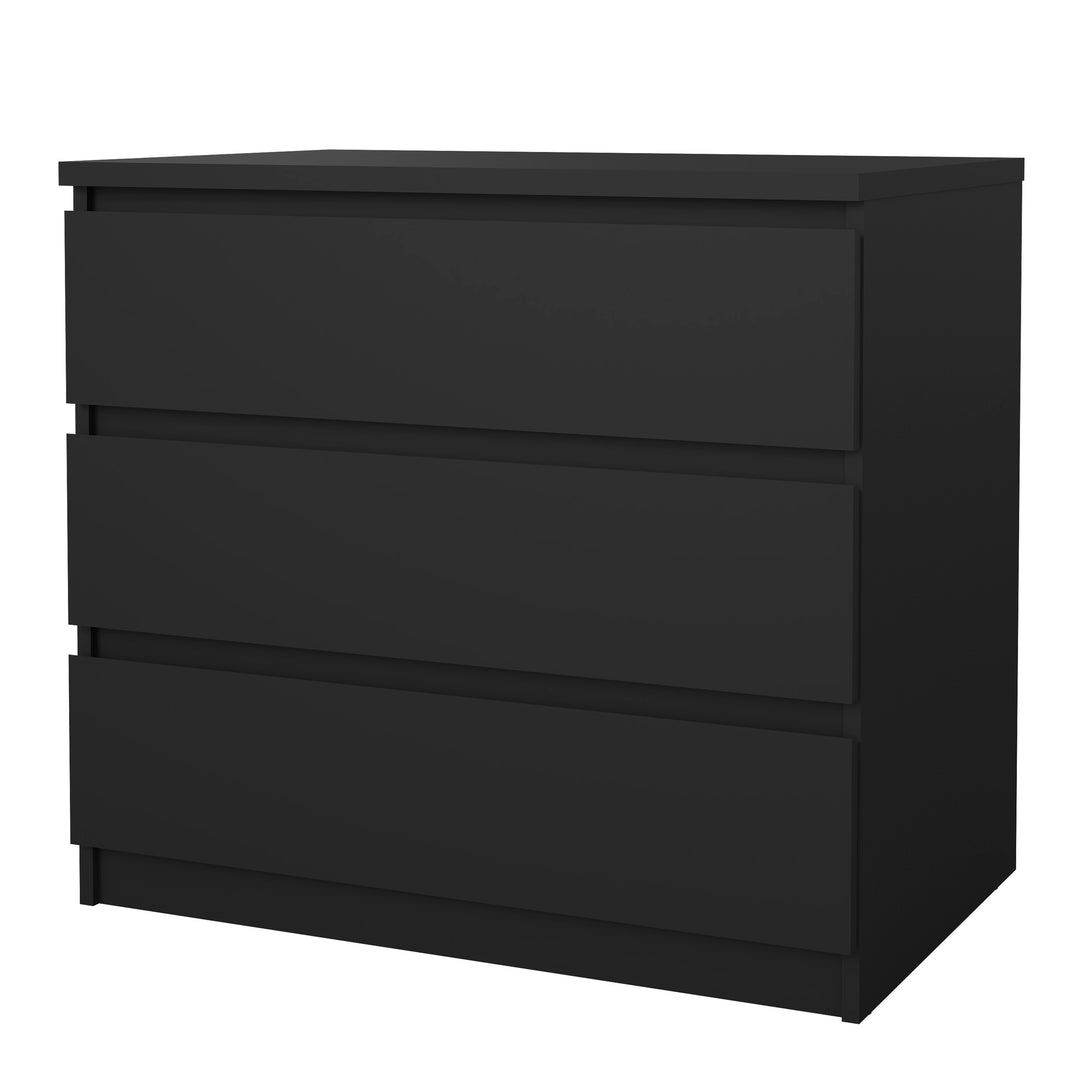 Naia Chest with 3 Drawers in Black Matt