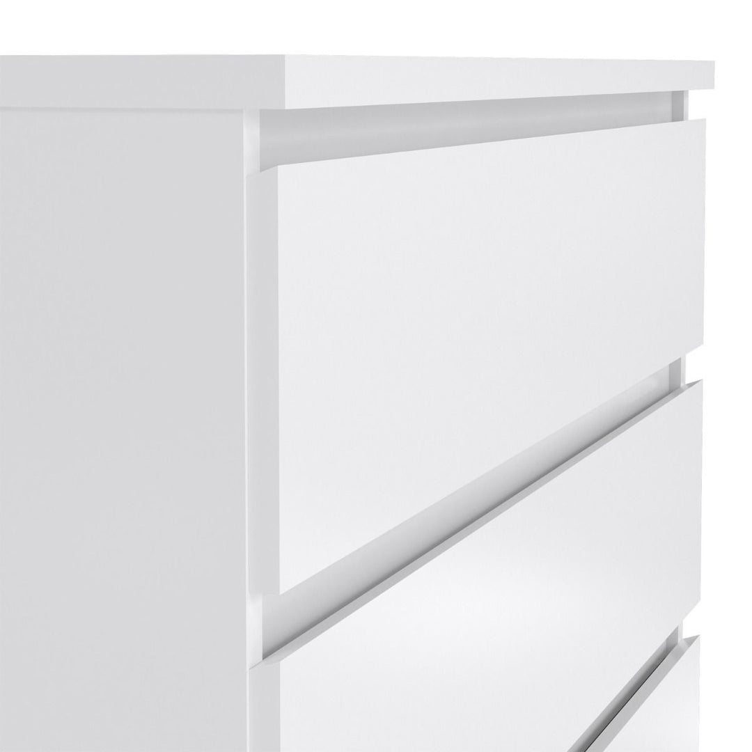 Naia Chest with 5 Drawers in White High Gloss