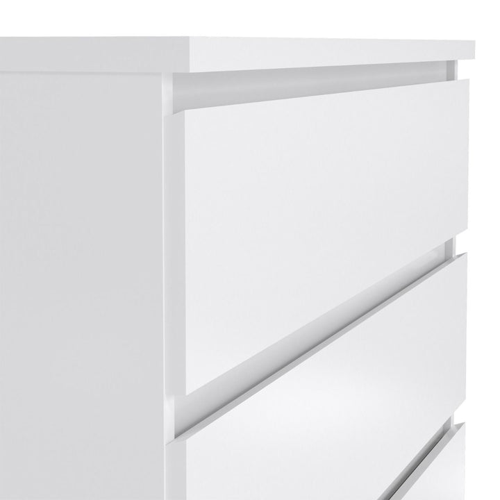 Naia Chest with 5 Drawers in White High Gloss