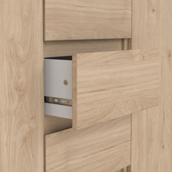 Naia Sideboard with 4 Drawers and 2 Doors in Jackson Hickory Oak