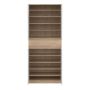 Naia Tall Shoe Cabinet with 4 Doors and 1 Drawer in Oak and White