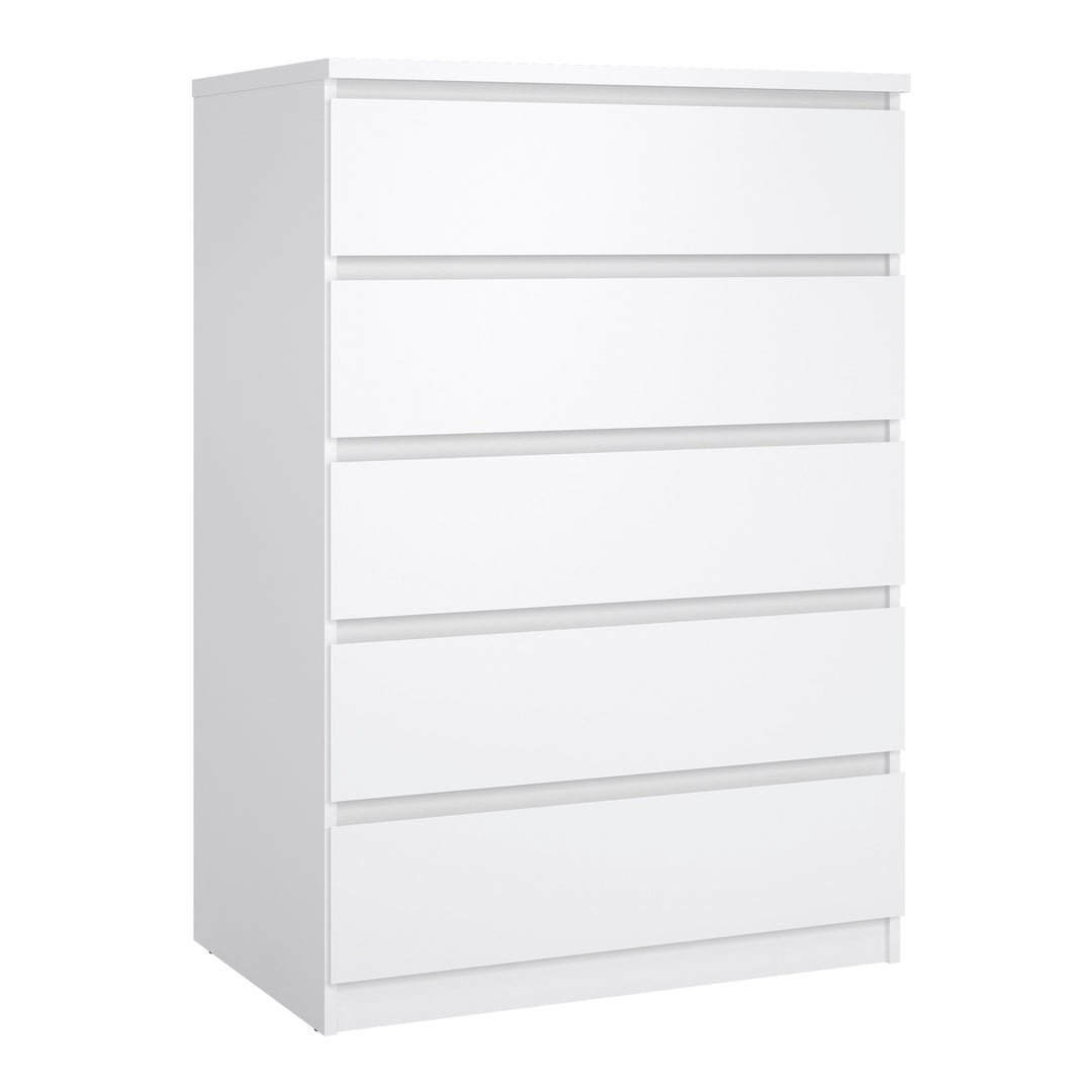 Naia 3 Piece Bedroom Package in White High Gloss