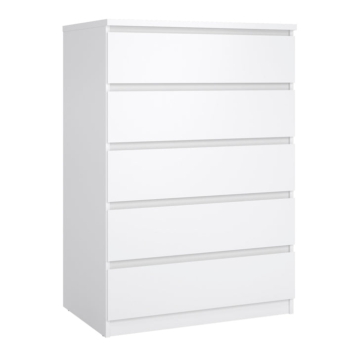 Naia 3 Piece Bedroom Package in White High Gloss