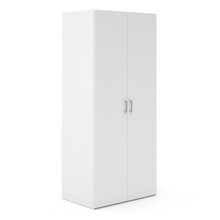 Space Wardrobe with 2 Doors in White 1750