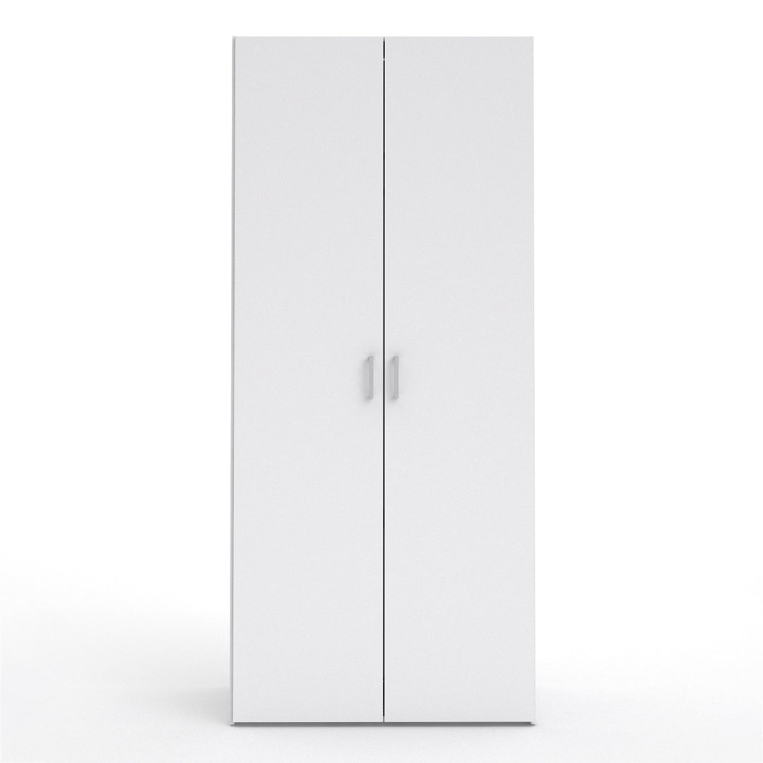 Space Wardrobe with 2 Doors in White 1750