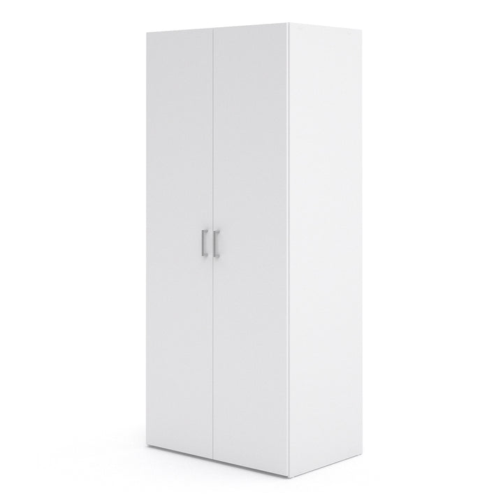 Space Wardrobe with 2 Doors in White 1750
