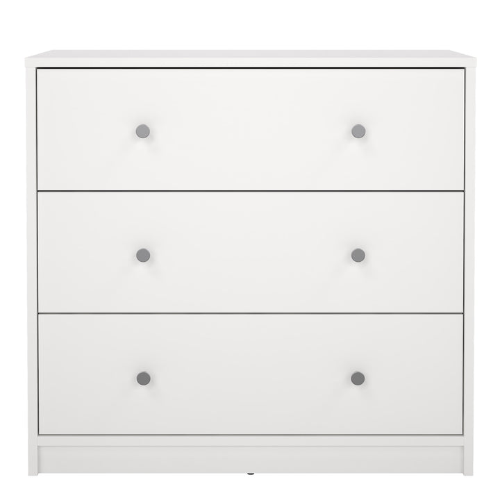 May Chest of 3 Drawers in White