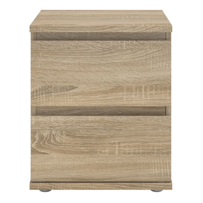 Nova 2 Drawer Bedside in Oak