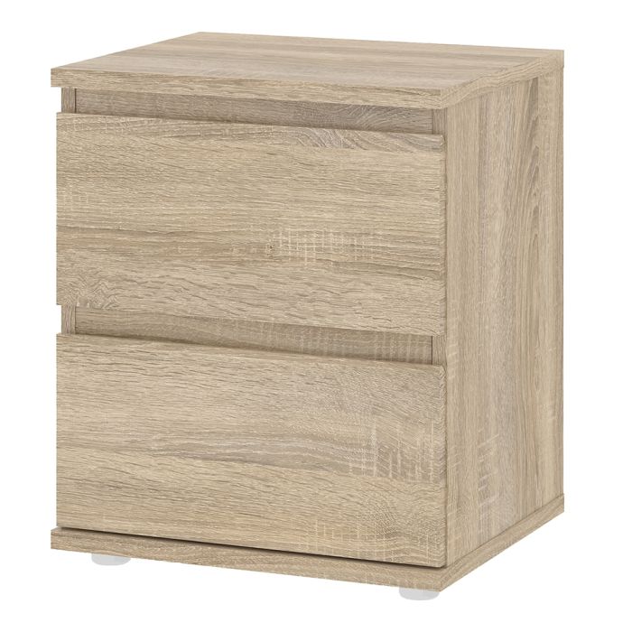 Nova 2 Drawer Bedside in Oak
