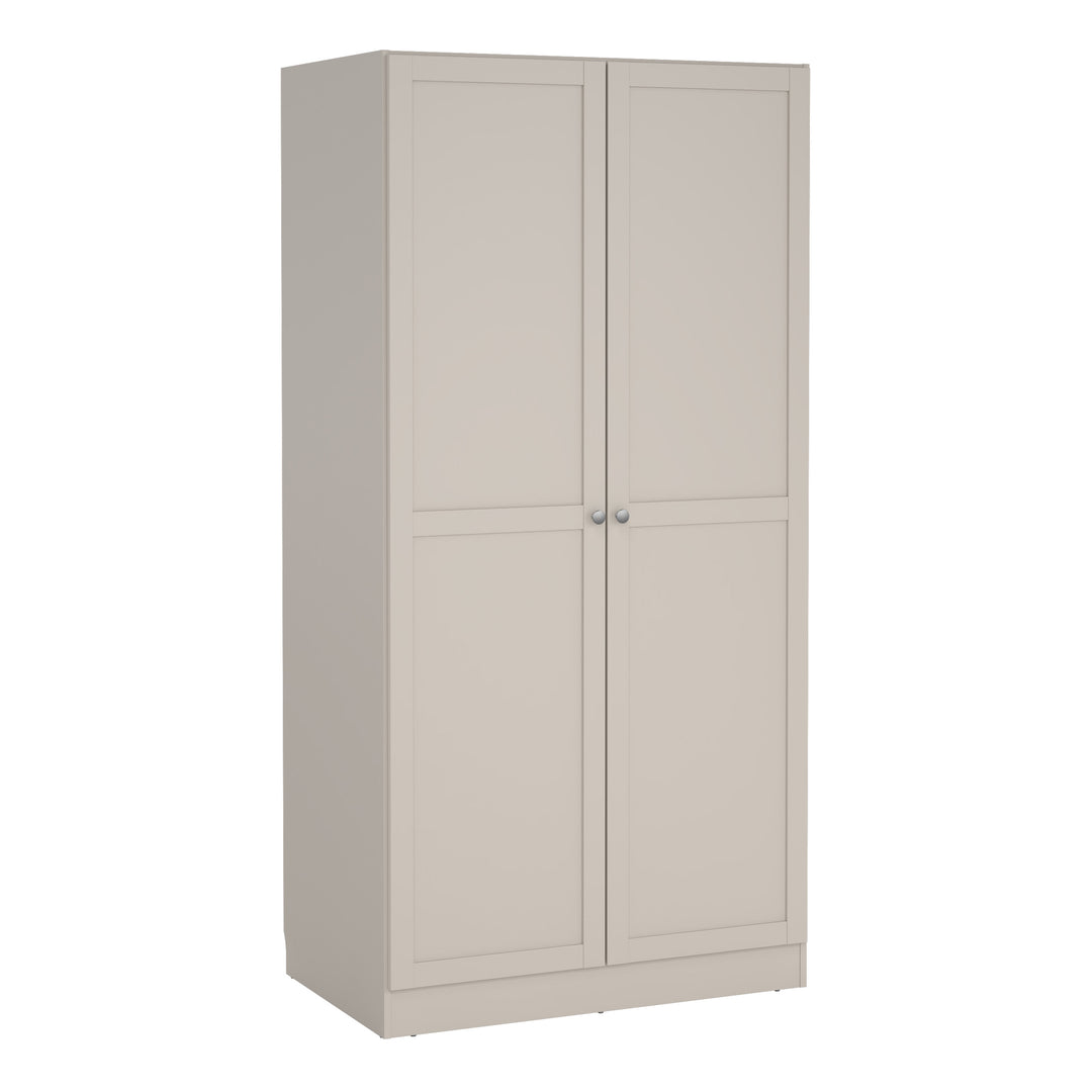 Brande Wardrobe with 2 Frame Doors in Cashmere