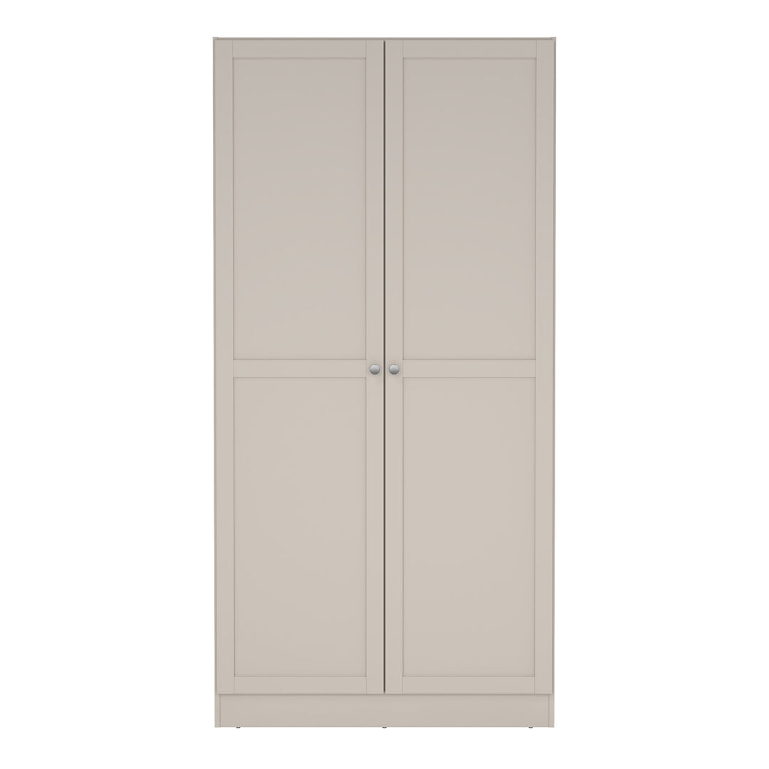 Brande Wardrobe with 2 Frame Doors in Cashmere