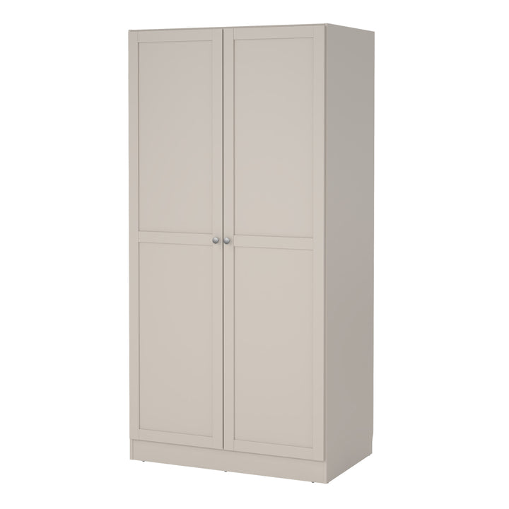 Brande Wardrobe with 2 Frame Doors in Cashmere
