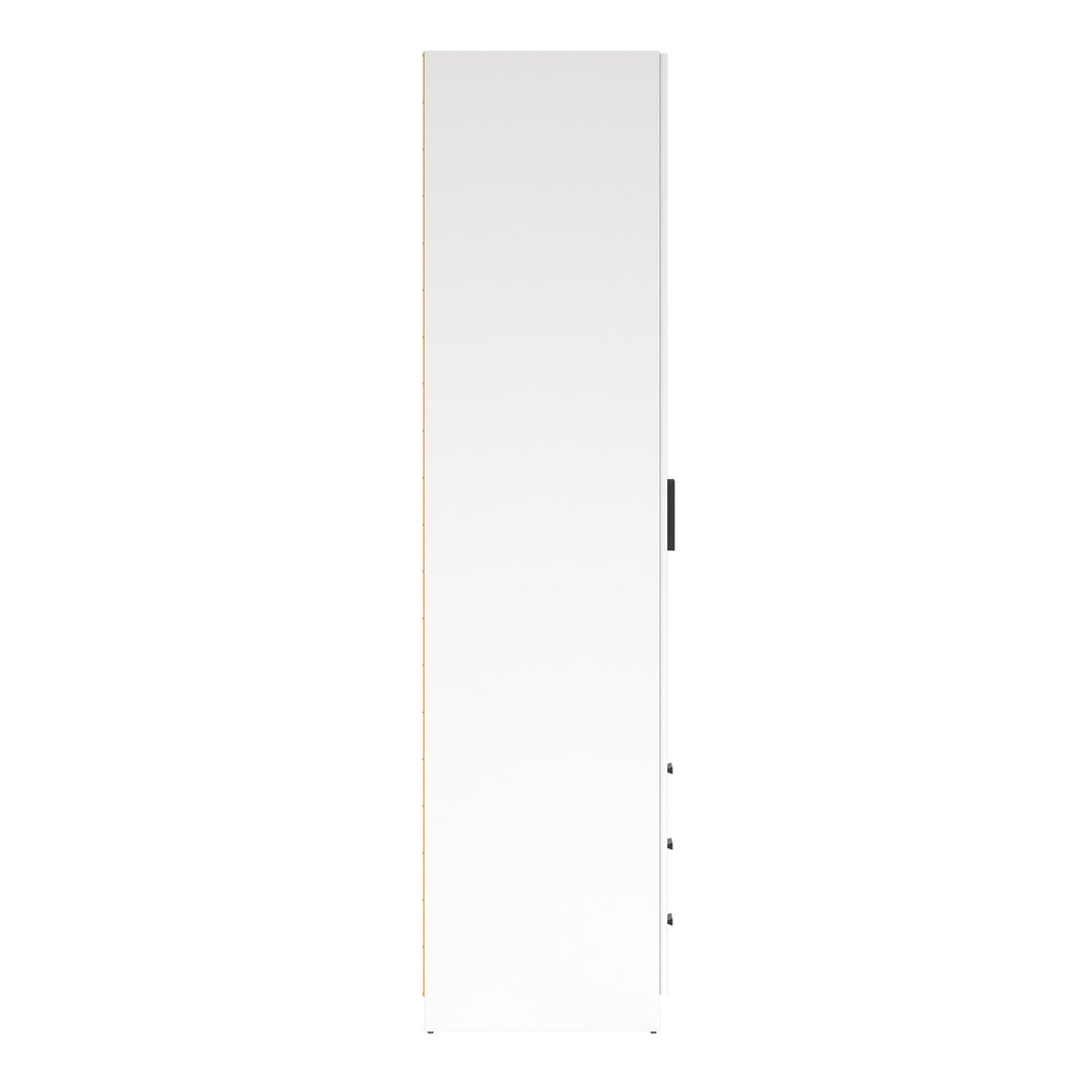 Sprint Wardrobe with 2 Doors + 3 Drawers in White