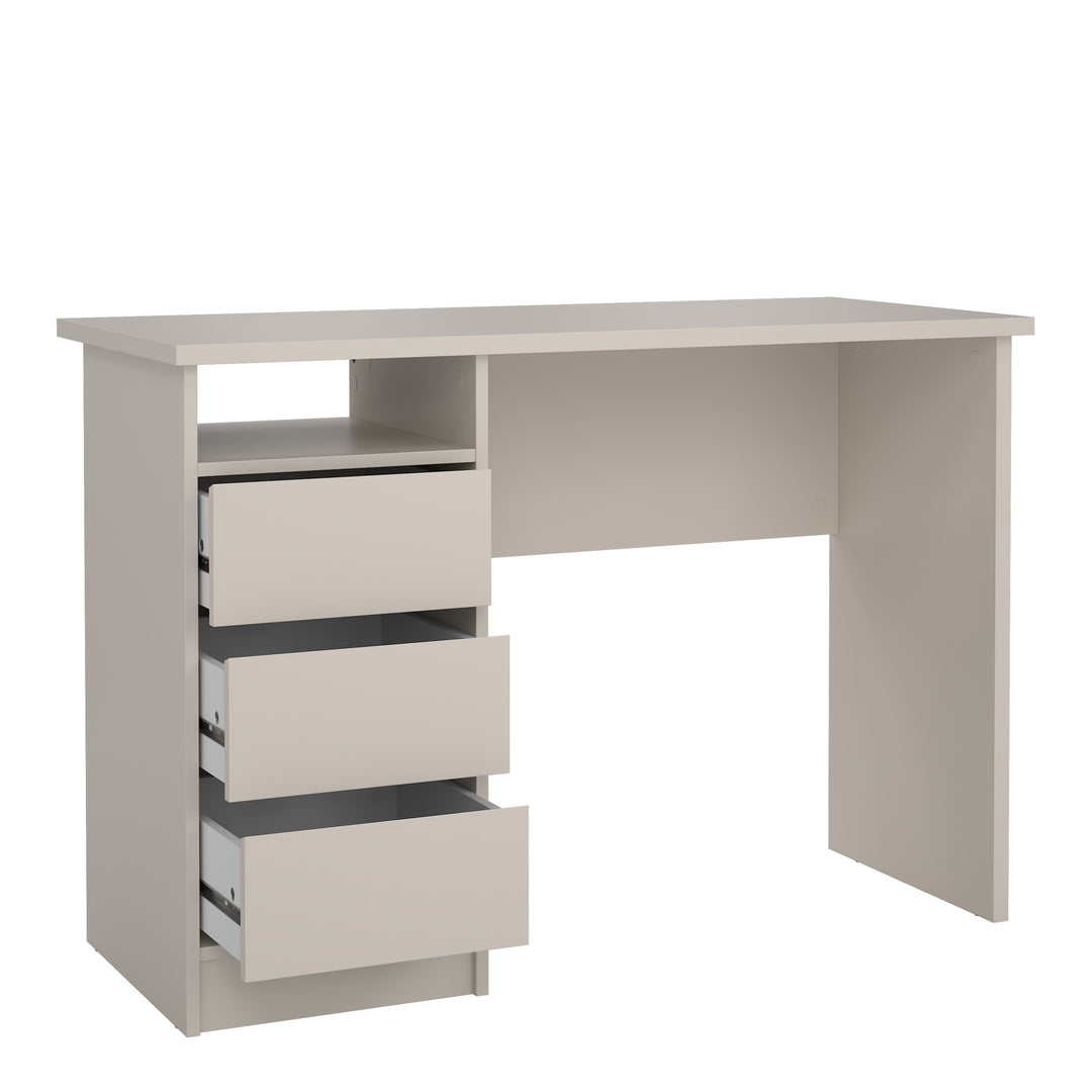 Function Plus Desk 3 Drawers in Cashmere