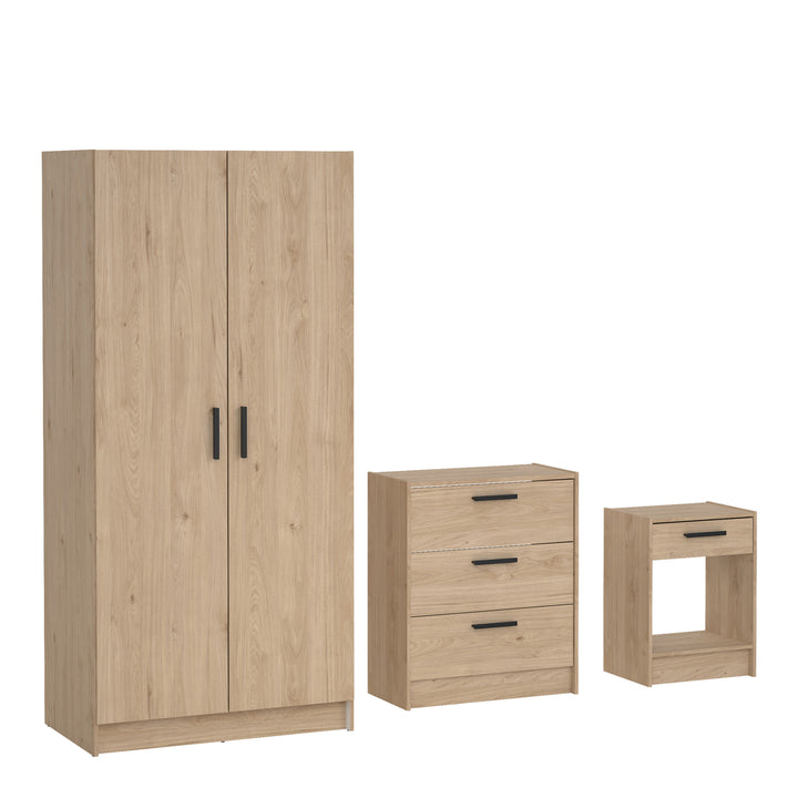Escape Wardrobe, Chest and Nightstand in Jackson Hickory