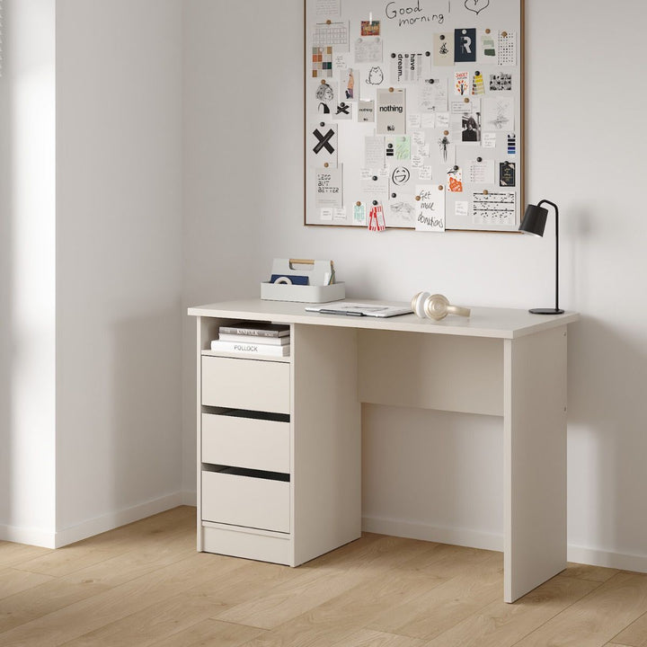 Function Plus Desk 3 Drawers in Cashmere