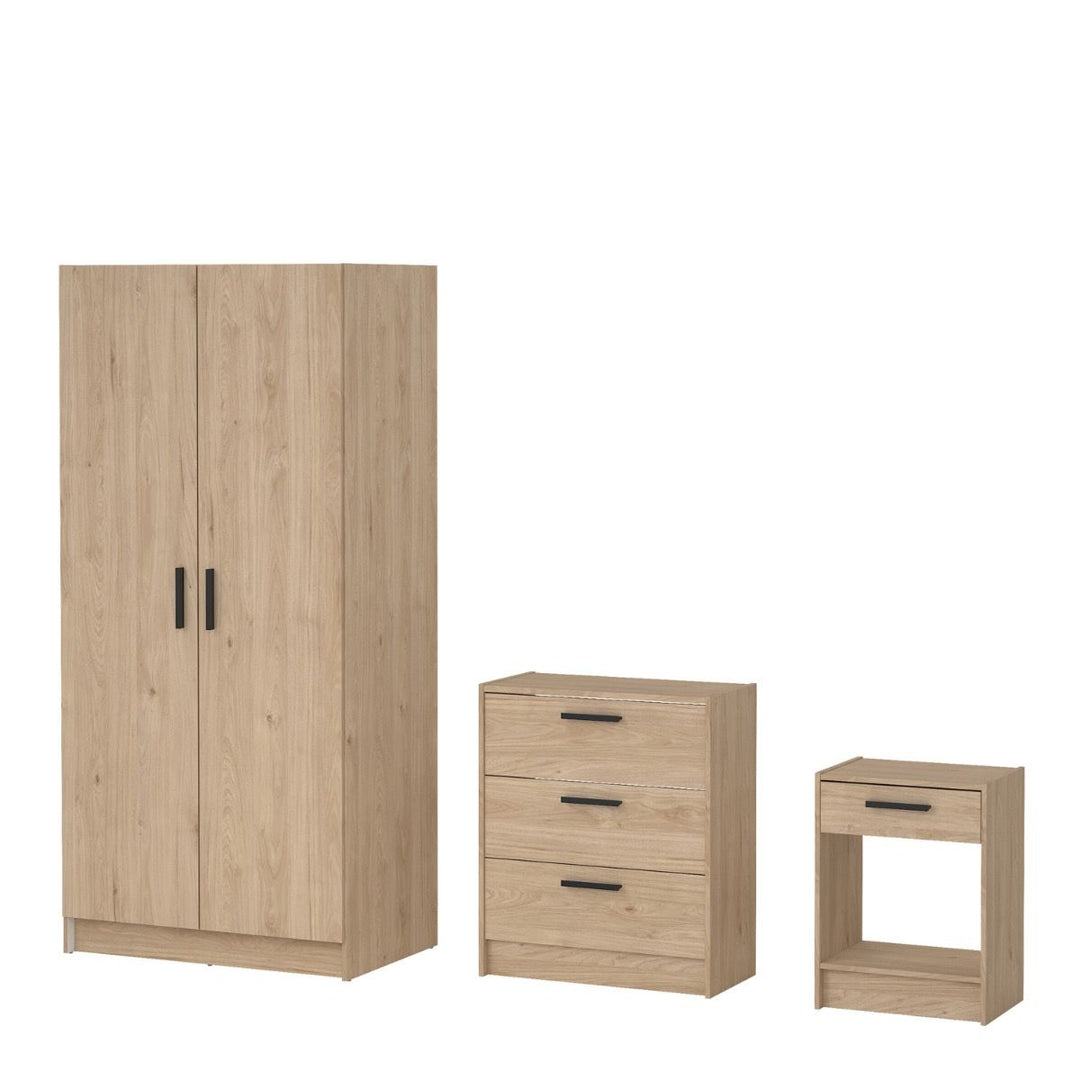 Escape Wardrobe, Chest and Nightstand in Jackson Hickory