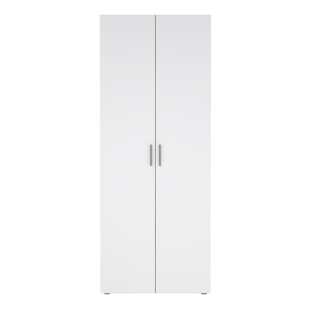 Pepe Wardrobe with 2 doors in Oak with White High Gloss