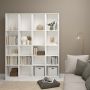 Basic Tall Narrow 4 Shelf Bookcase in White