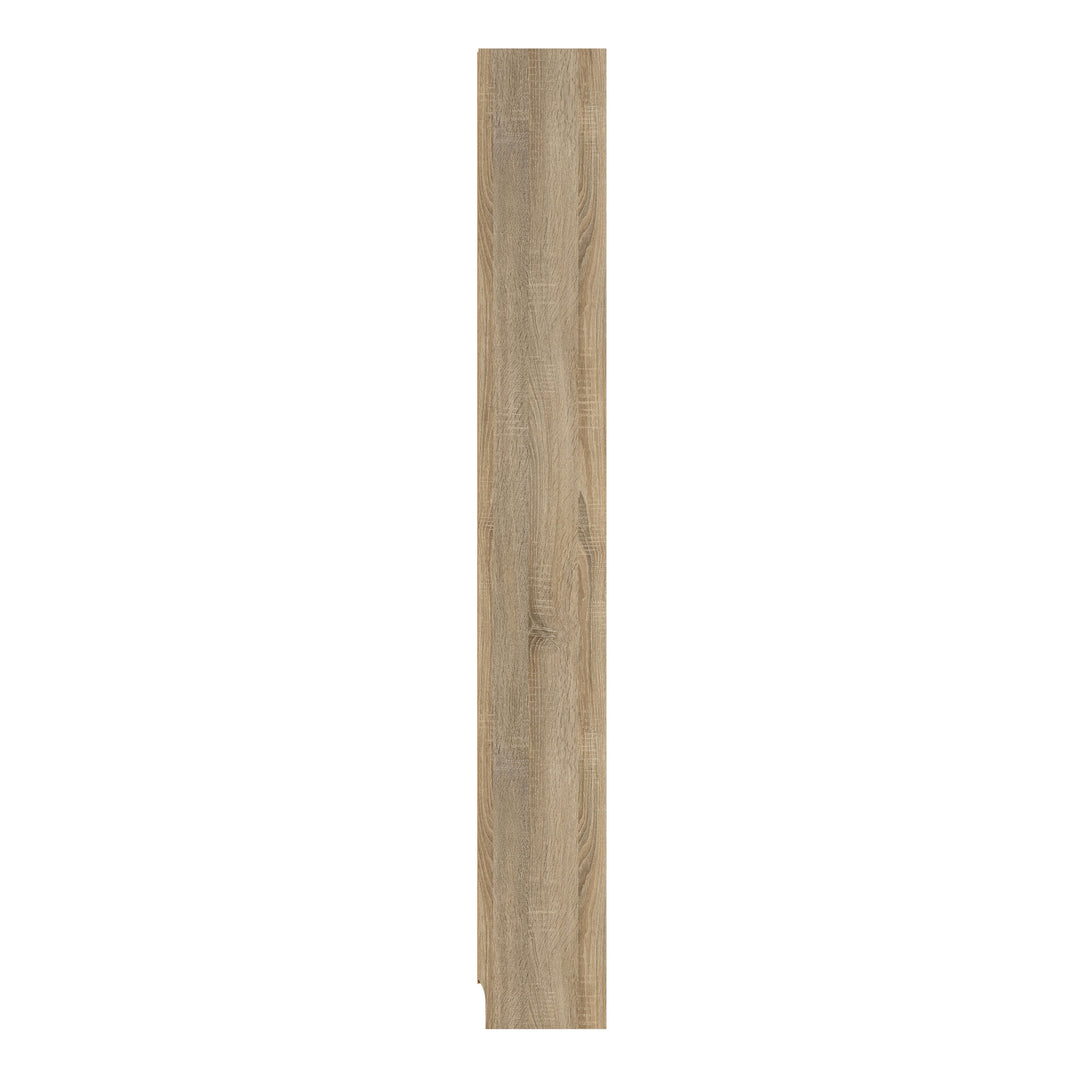 Basic Tall Narrow 4 Shelf Bookcase in Oak